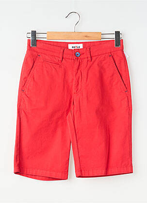 Bermuda stretch taille normale rouge EMYLE homme