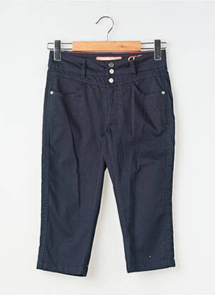 Corsaire tissage popeline taille normale bleu STREET ONE femme
