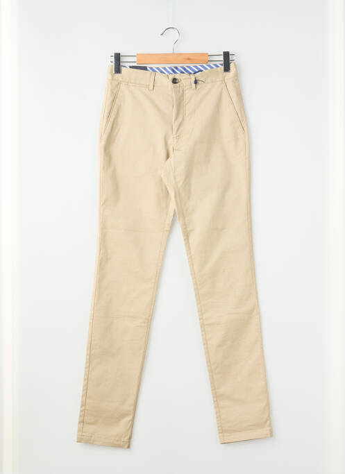 Pantalon chino tissage chiné taille normale beige CAMBRIDGE homme