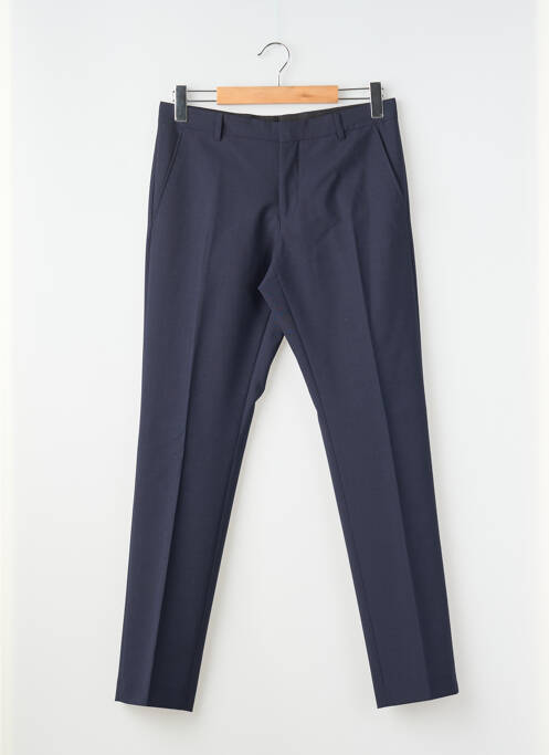 Pantalon slim taille à pinces taille normale bleu SELECTED homme