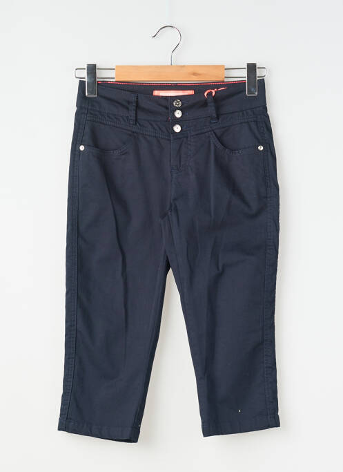 Corsaire tissage popeline taille normale bleu STREET ONE femme