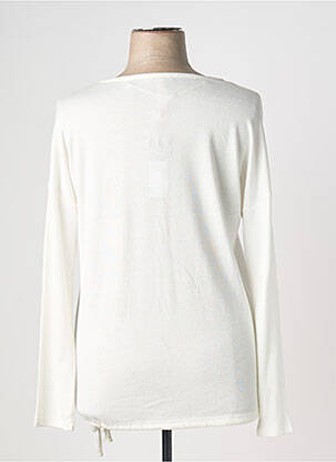 Pull stretch manches longues blanc STREET ONE femme