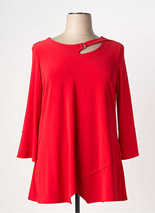 Tunique manches longues manches longues rouge JOSEPH RIBKOFF femme