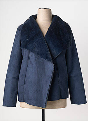 Manteau court poches sans capuche bleu TREND BY CAPTAIN TORTUE femme