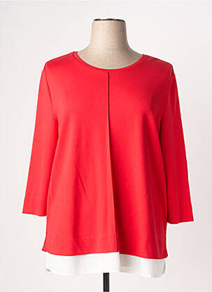 Tunique manches longues tissage crêpe rouge GERRY WEBER femme