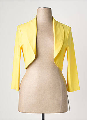Boléro tissage crêpe jaune FRANK LYMAN femme