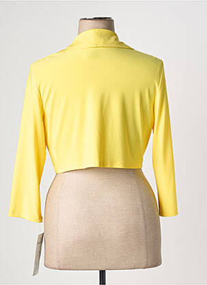 Boléro tissage crêpe jaune FRANK LYMAN femme