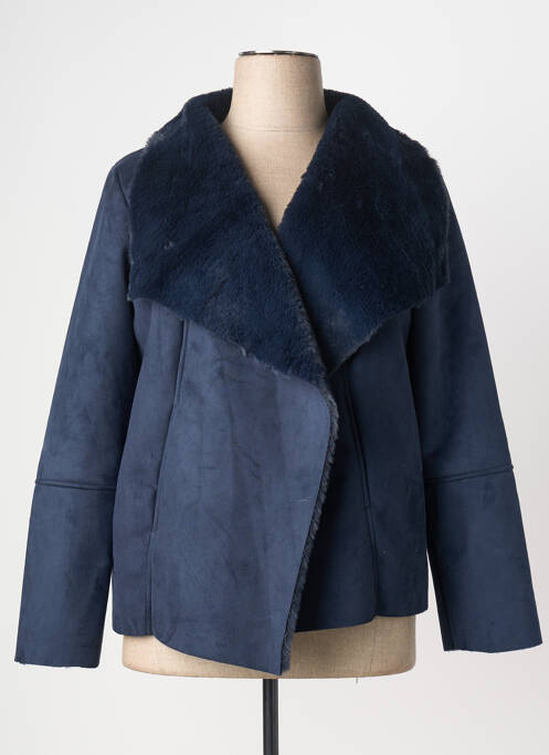 Manteau court poches sans capuche bleu TREND BY CAPTAIN TORTUE femme