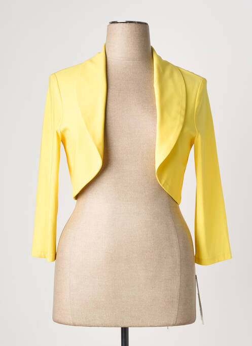 Boléro tissage crêpe jaune FRANK LYMAN femme