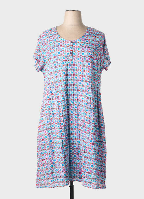 Robe mi-longue bleu AGATHE & LOUISE femme