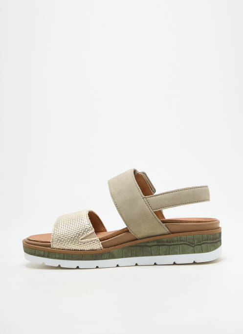 Sandales/nu pieds tissage satiné talon plat jusqu'à 3cm vert MOBILS femme