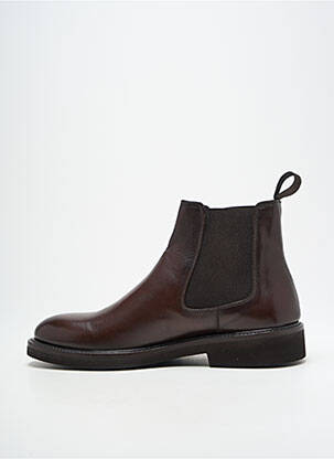Bottines/boots matière lisse talon bas marron TERRACCIANO homme