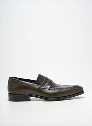 Mocassins bout pointu talon bas vert TERRACCIANO homme