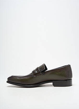 Mocassins bout pointu talon bas vert TERRACCIANO homme