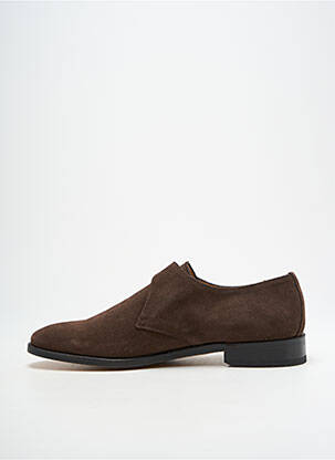 Derbies nubuck talon bas marron ATELIER TH VOISIN SENLIS homme