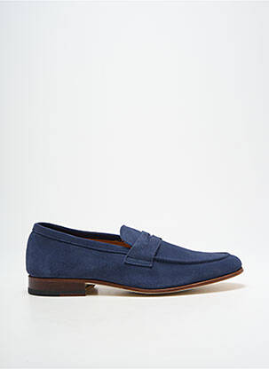 Mocassins nubuck talon bas bleu ATELIER TH VOISIN SENLIS homme