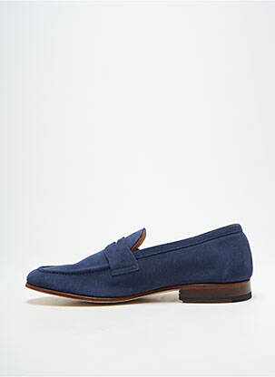 Mocassins talon bas talon bas bleu ATELIER TH VOISIN SENLIS homme