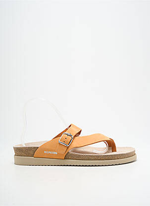 Tongs orange MEPHISTO femme