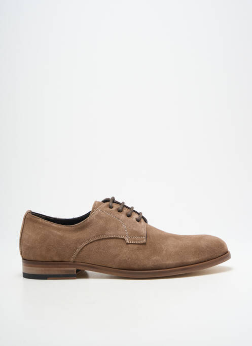 Derbies nubuck talon bas marron TERRACCIANO homme