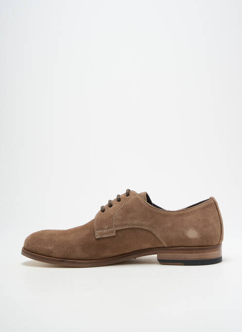 Derbies nubuck talon bas marron TERRACCIANO homme