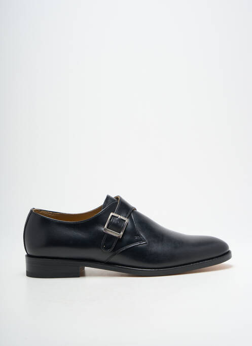 Derbies tissage satiné talon bas noir ATELIER TH VOISIN SENLIS homme