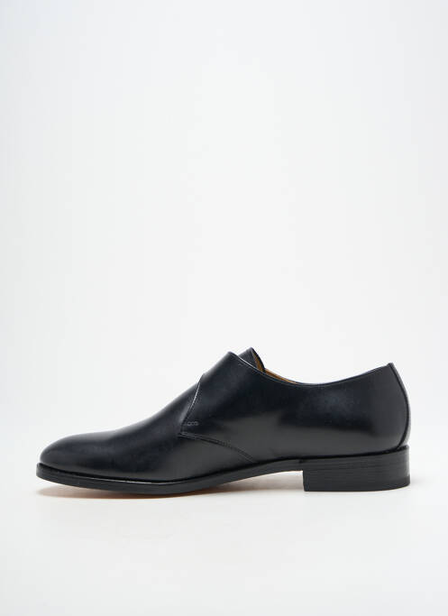 Derbies tissage satiné talon bas noir ATELIER TH VOISIN SENLIS homme