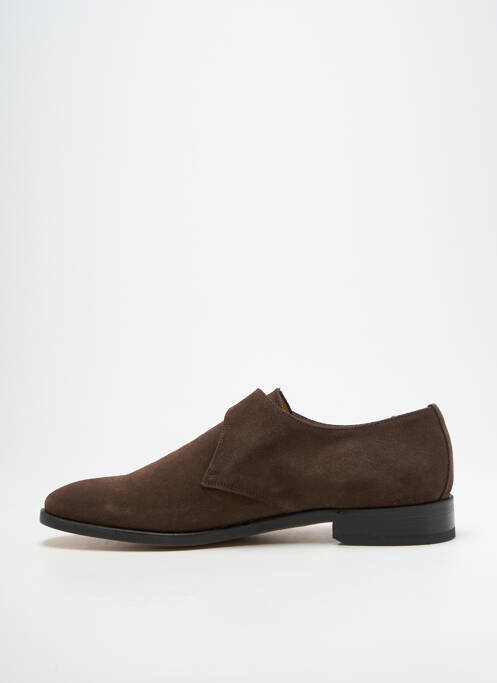 Derbies nubuck talon bas marron ATELIER TH VOISIN SENLIS homme