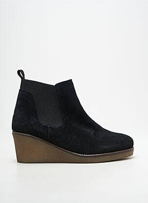 Bottines/boots nubuck talon de 4 à 6cm noir COTEMER femme