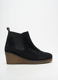 Bottines/boots nubuck talon de 4 à 6cm noir COTEMER femme