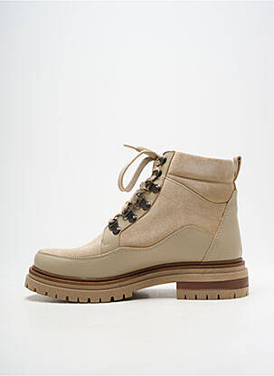 Bottines/boots talon bas talon plat jusqu'à 3cm beige COTEMER femme