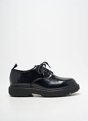 Derbies tissage satiné talon plat jusqu'à 3cm noir PATAUGAS femme