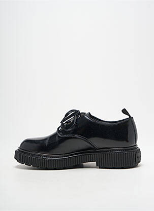 Derbies tissage satiné talon plat jusqu'à 3cm noir PATAUGAS femme
