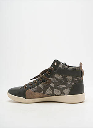 Baskets fermeture zip et lacets talon plat jusqu'à 3cm vert PATAUGAS femme