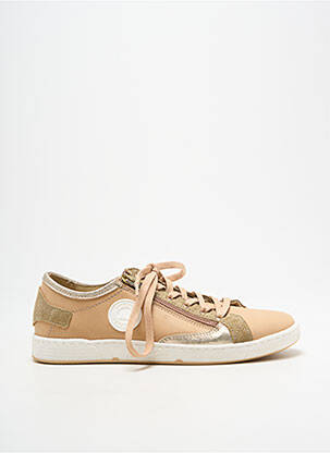 Baskets fermeture zip et lacets talon plat jusqu'à 3cm beige PATAUGAS femme