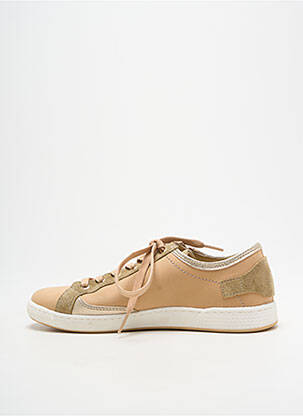 Baskets fermeture zip et lacets talon plat jusqu'à 3cm beige PATAUGAS femme