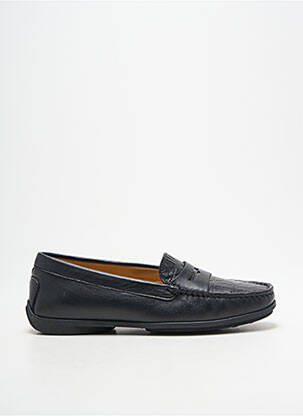 Mocassins tissage satiné talon plat jusqu'à 3cm noir MASTRO DOMENICO femme
