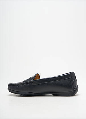 Mocassins tissage satiné talon plat jusqu'à 3cm noir MASTRO DOMENICO femme