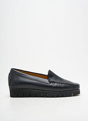 Mocassins tissage satiné talon plat jusqu'à 3cm noir MASTRO DOMENICO femme