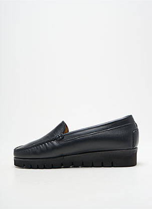 Mocassins tissage satiné talon plat jusqu'à 3cm noir MASTRO DOMENICO femme
