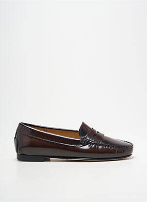 Mocassins chiquet talon plat jusqu'à 3cm marron MASTRO DOMENICO femme