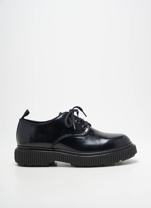 Derbies tissage satiné talon plat jusqu'à 3cm noir PATAUGAS femme
