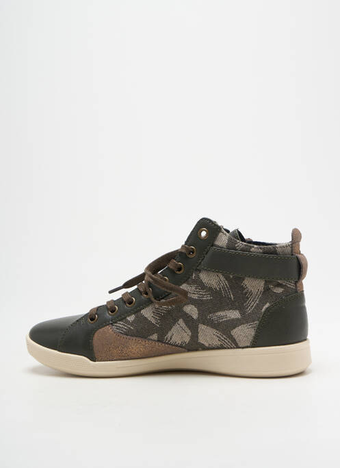 Baskets fermeture zip et lacets talon plat jusqu'à 3cm vert PATAUGAS femme