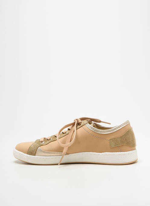 Baskets fermeture zip et lacets talon plat jusqu'à 3cm beige PATAUGAS femme