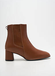 Bottines/boots matière lisse talon de 4 à 6cm marron MICHELE LOPRIORE femme
