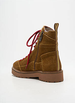 Bottines/boots nubuck talon plat jusqu'à 3cm marron EMILIE KARSTON femme
