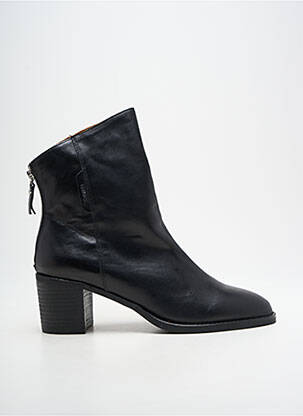 Bottines/boots matière lisse talon de 4 à 6cm noir EMILIE KARSTON femme