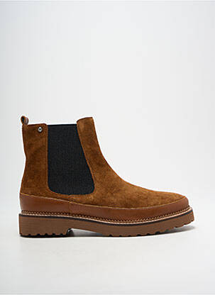 Bottines/boots nubuck talon plat jusqu'à 3cm marron EMILIE KARSTON femme