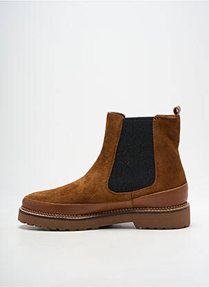 Bottines/boots nubuck talon plat jusqu'à 3cm marron EMILIE KARSTON femme