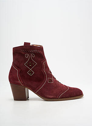 Bottines/boots bout pointu talon de 4 à 6cm violet EMILIE KARSTON femme