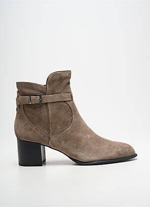 Bottines/boots bout pointu talon de 4 à 6cm beige EMILIE KARSTON femme
